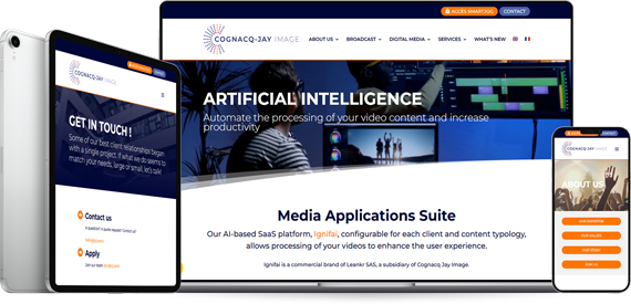 Réalisation site entreprise Cognacq-Jay Image